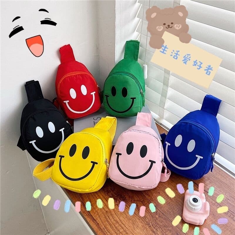 Bolsa Infantil De Sorridente Para Crianças Livre Na Moda Mala de ombro