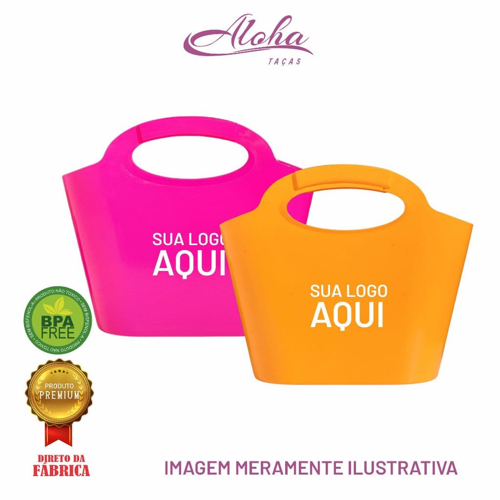 Kit 15 Bolsas Cooler 11 Litros Personalizadas - Balde de Gelo Bolsa Praia Piscina Cesta  Ice Bag Bolsa multiuso- Aloha