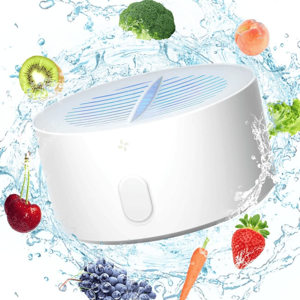 Esterilizador Purificador Lydsto Lavador Eletrico de Alimentos Frutas Legumes Verduras Vegetais IPX7