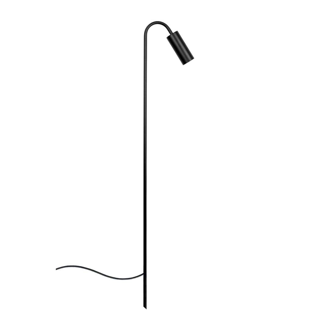 Balizador Espeto Luminária Chão Jardim Curvo 80cm