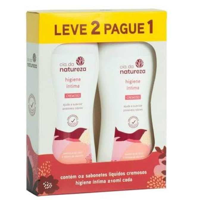 Kit 2 Unidades De Sabonete Íntimo Cia Da Natureza 210ml - Escolha A Fragrância Ideal