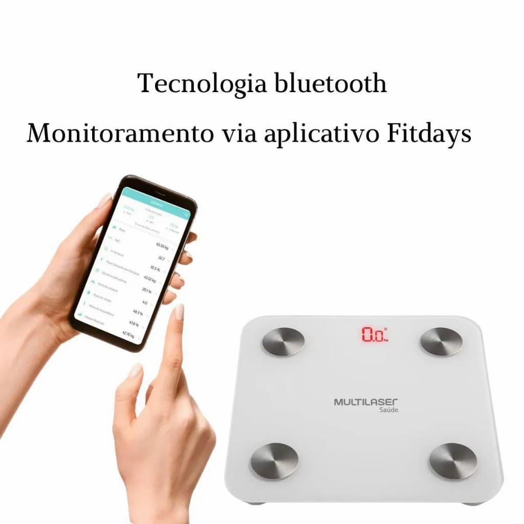 Balança Bluetooth Bioimpedância até 180Kg