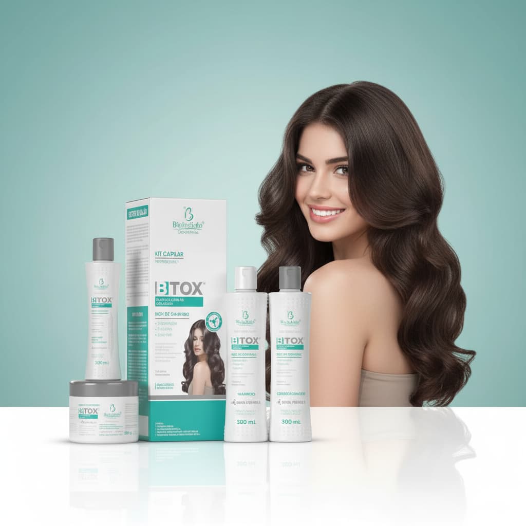 Kit Btox Capilar com Colágeno Liso Perfeito Natural  Bio Instinto