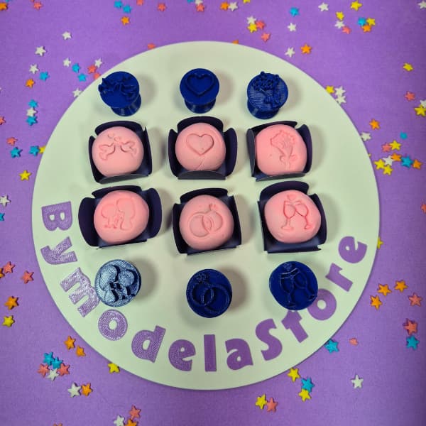Carimbo para Brigadeiro e Docinhos - Casamento