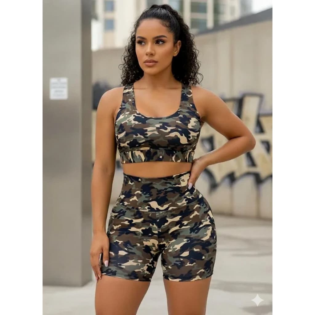 Conjunto Para Academia Short + Top