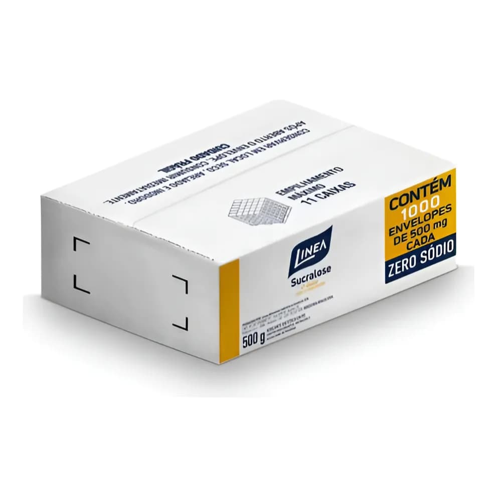 Adoçante Em Pó Sucralose Linea Caixa 500g 1000 Sachês 500mg