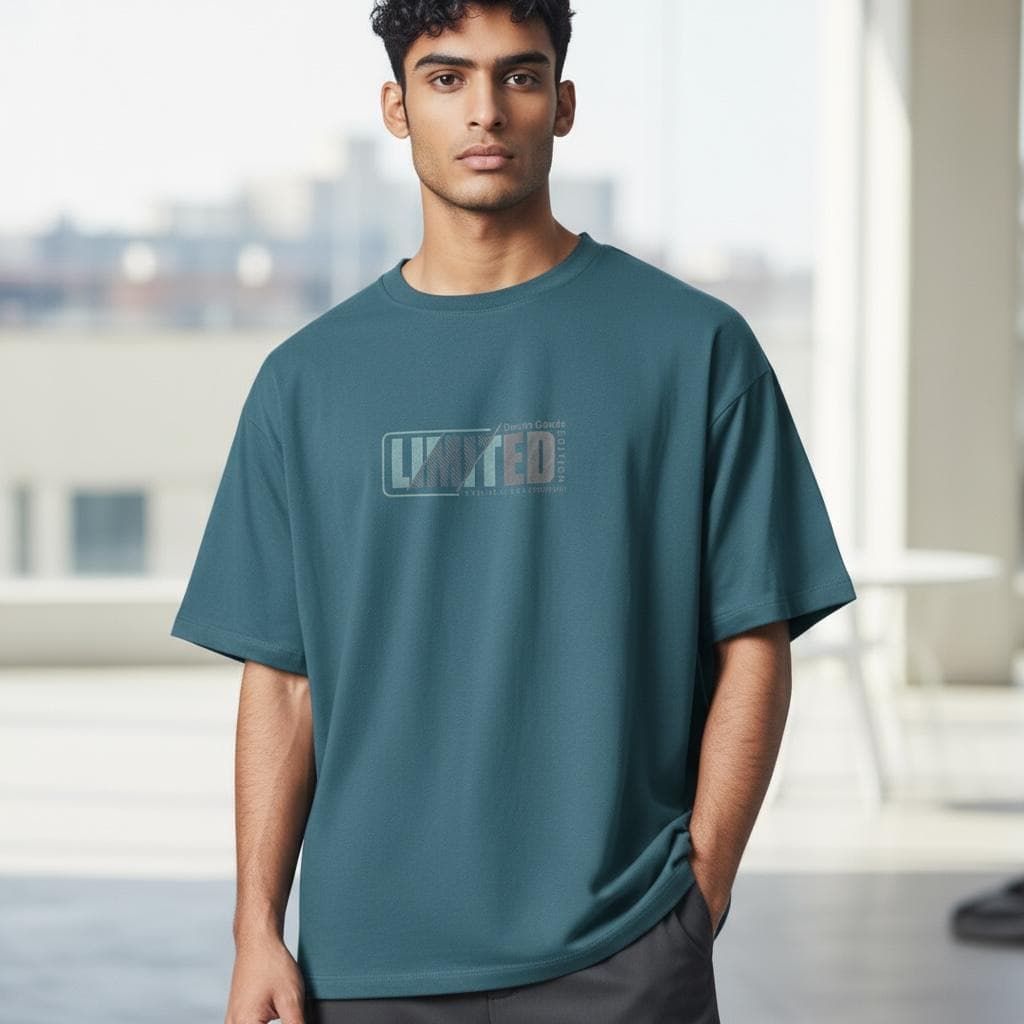 Camiseta Masculina Tamanho Normal ao Plus Size Viscolycra Estampada LIMITED Casual e Confortável