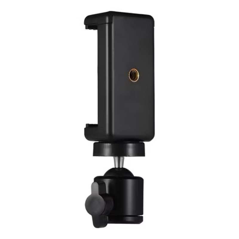 Kit Cabeça De Bola + Suporte Celular 360 P/ Tripé Rosca 1/4