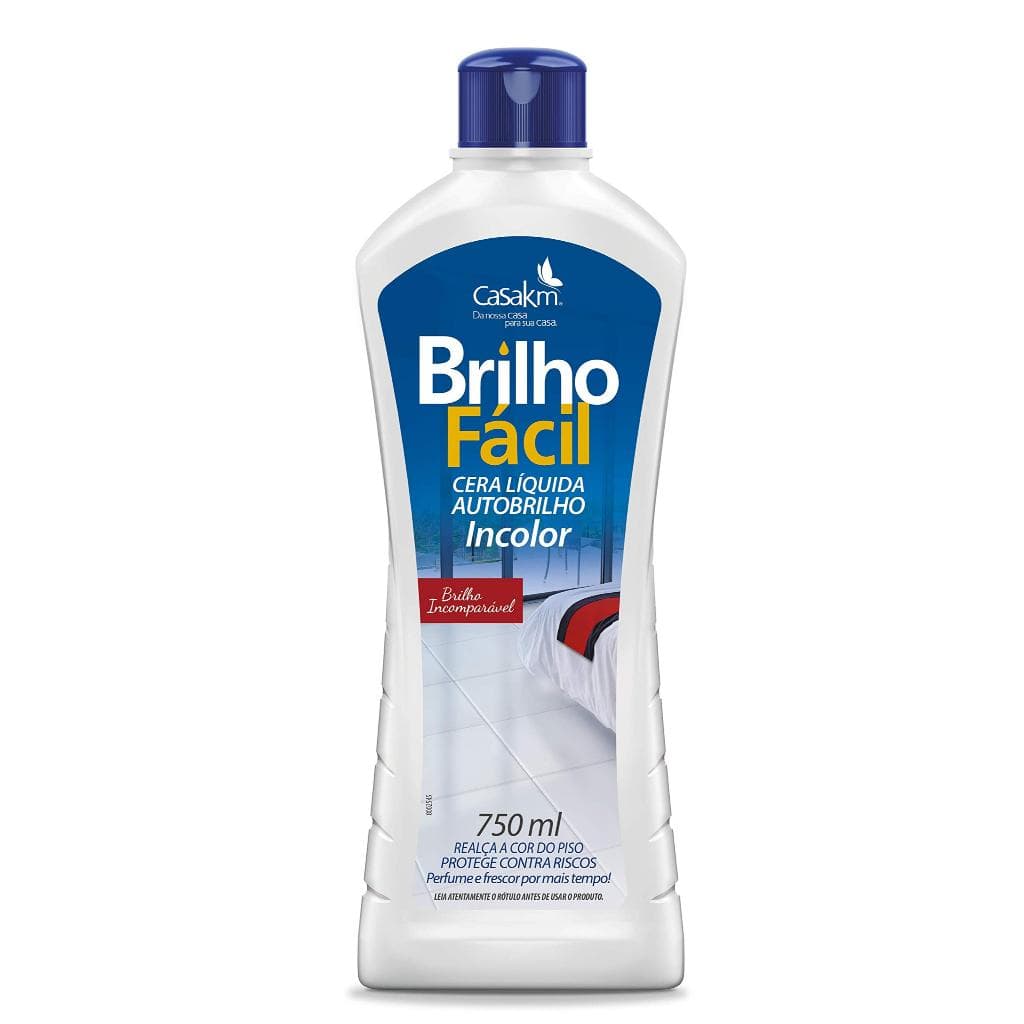 Cera Líquida Brilho Fácil Incolor 750ml Casa Km