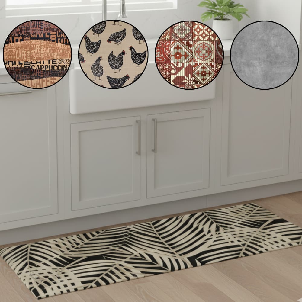 Passadeira Cozinha 60cm x 1,66m Flex Antiderrapante Impermeavel Antifadiga Seguro Alto Padrão  Kapazi