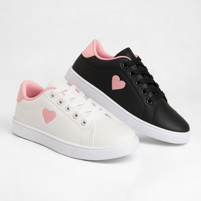 Tênis Infantil Feminino Look Shoes Menina Básico Casual Escolar Confortável Oferta