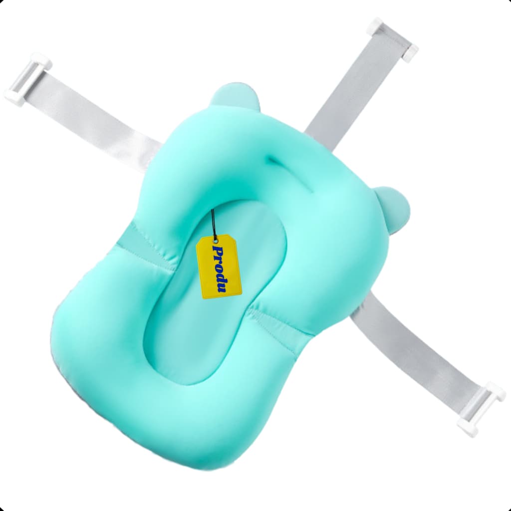 Almofada De Banho Para Bebe Banheira Boia Azul Rosa Baby Segura Com Trava