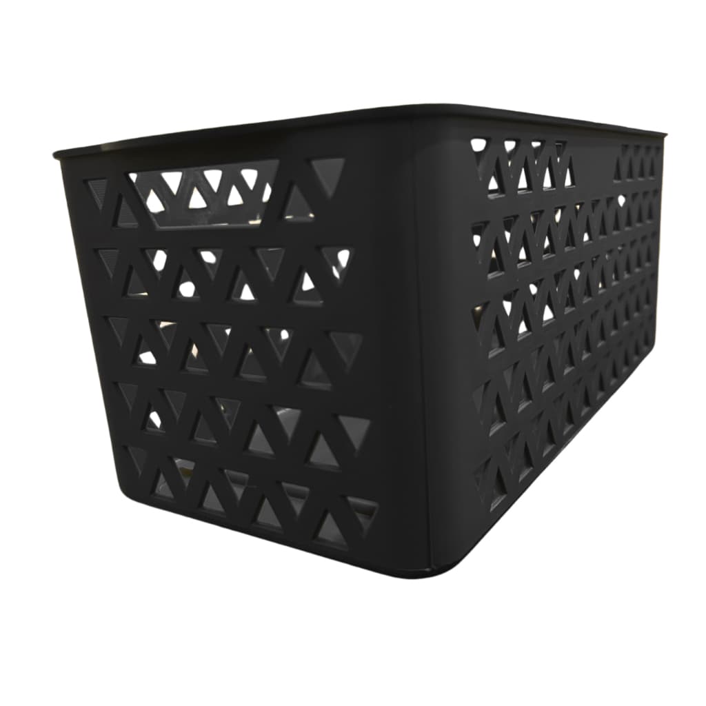 Kit Cestos Organizador Armário Gaveta Cozinha Lavanderia Guarda Roupa Cor Chumbo