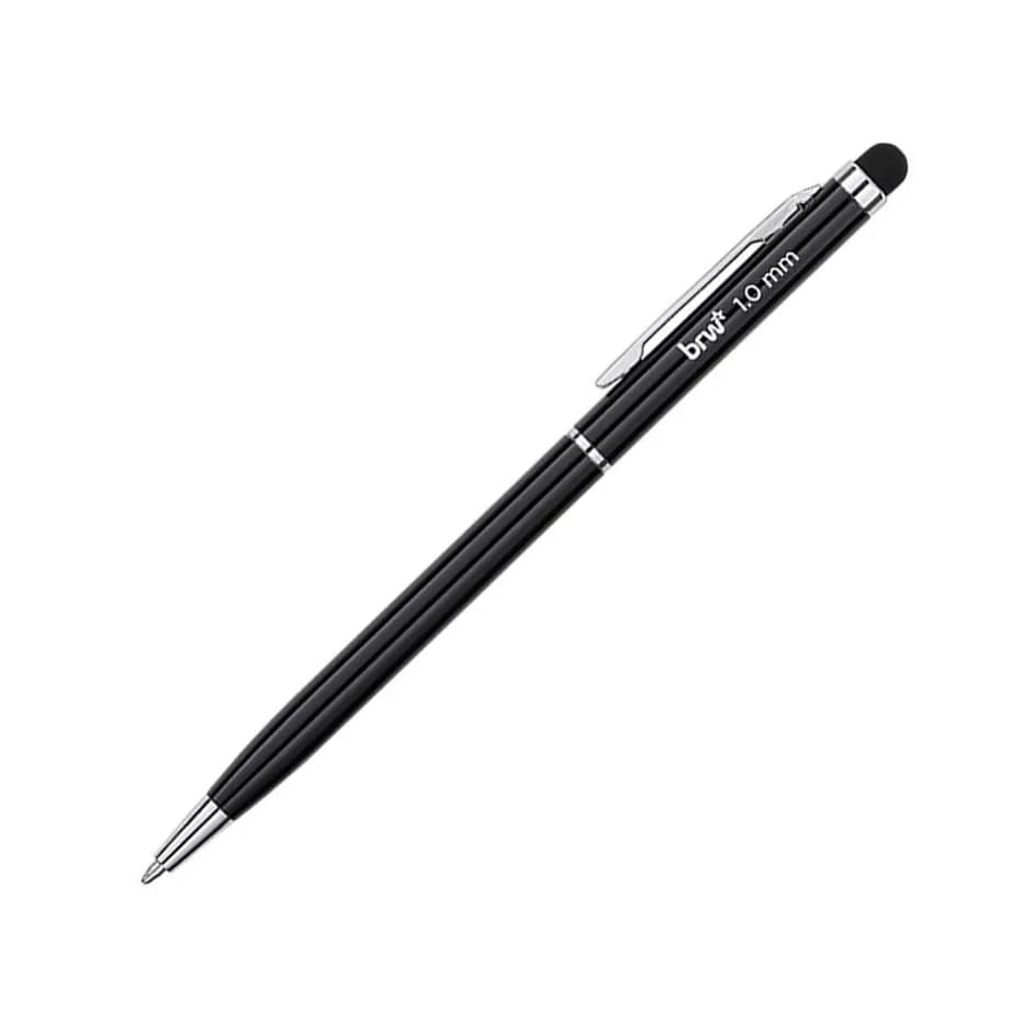 Caneta Esferográfica Metálica Com Touch Stylus 1.0mm Brw