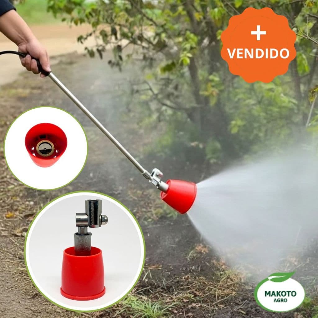 Bico Regulável Para Pulverizador Com Capa Vermelha Grande Jato Ajustável
