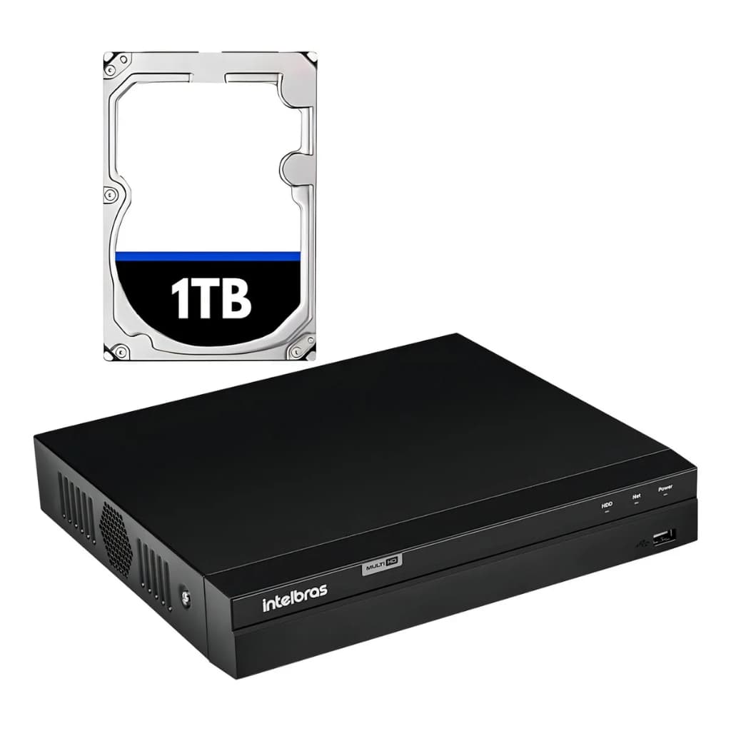 Gravador Dvr Intelbras 16 Canais Mhdx 1116-c 16 + Hd 1tb