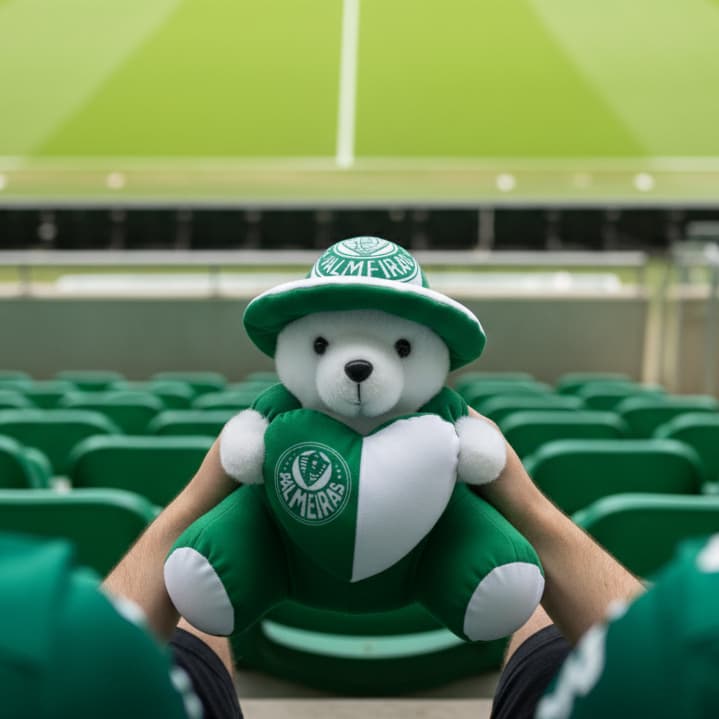Ursinho de Pelúcia Palmeiras – Mascote do palmeiras, Brinquedo e Enfeite de Quarto
