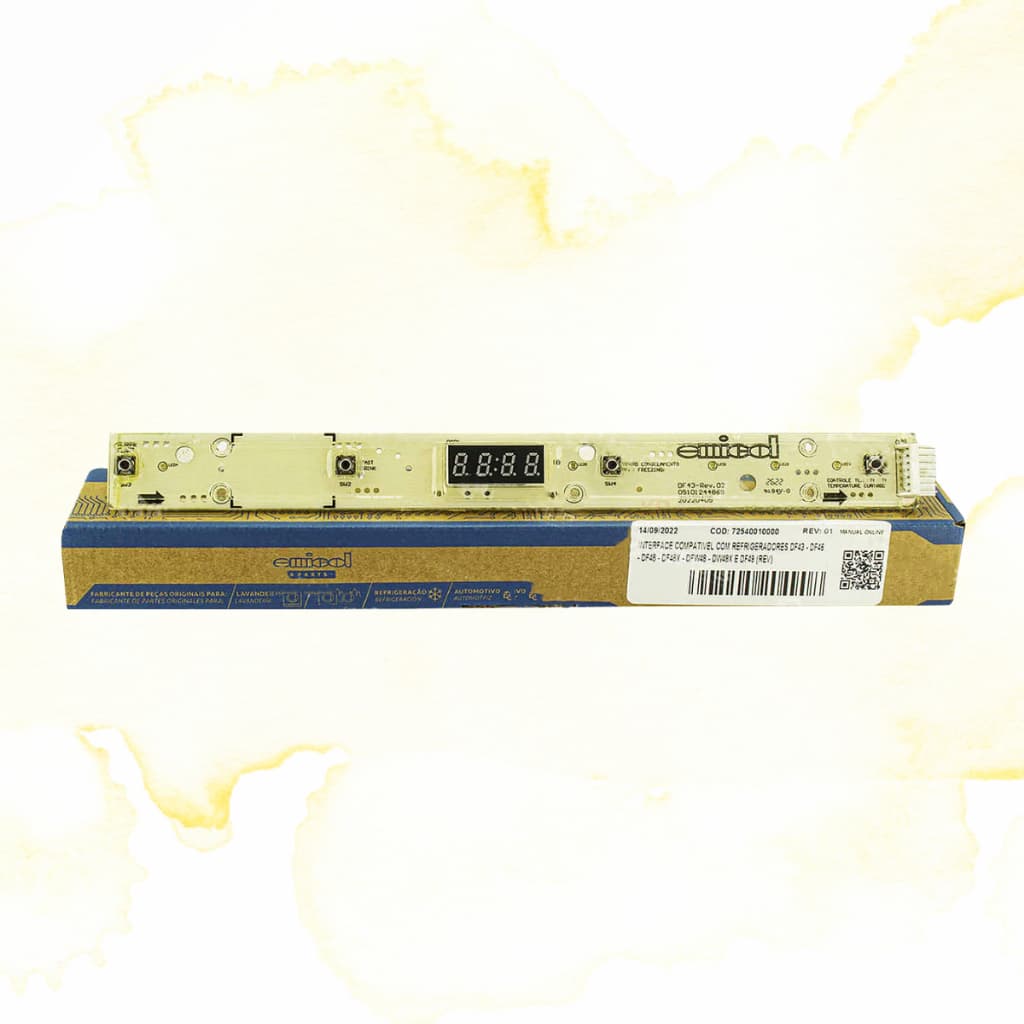 Placa Interface Geladeira Electrolux Df43 Df48 Df49 Dfw48 - 64800224 Emicol 72540010000
