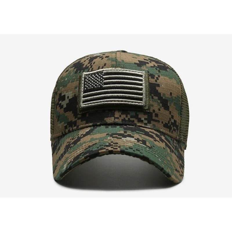 Boné Militar Bandeira Estados Unidos Tático Eua Operacional Camuflado Produto no Brasil Envio Imediato.