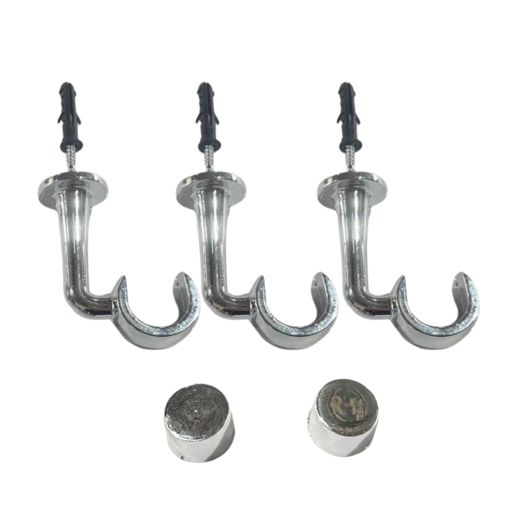 3 UNIDADE DE SUPORTE DE TETO PVC 28MM PARA VARÃO CORES VARIADAS