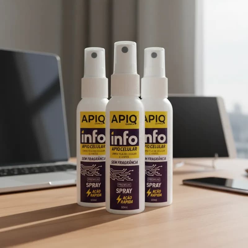 Limpador Para Celular/smartphone - Spray 60ml - Neutro - kit com 3 unidades