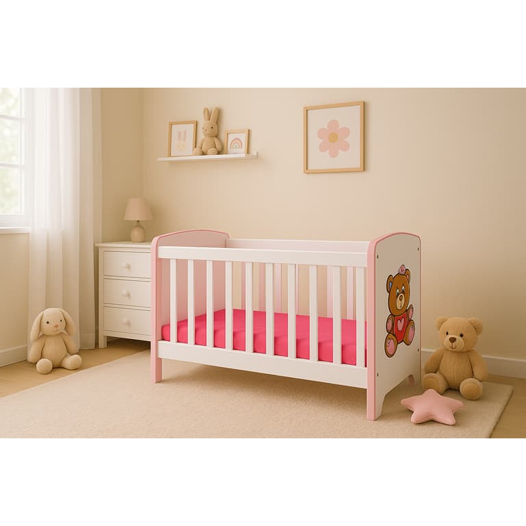 Brinquedo Berço P/ Boneca Infantil 58cm Reborn Cores