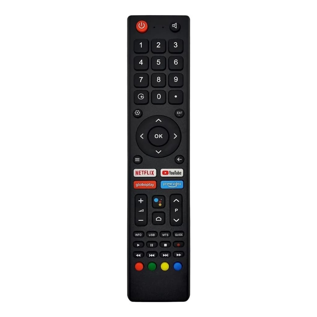 Controle Remoto Para Tv Britania Btv32d10n5skh Hd Smart Tv + Pilhas