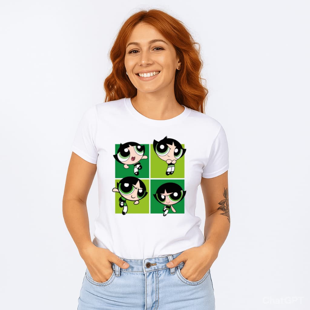Camiseta Feminina Casual de Algodão Estampada Poderosas Estilo e Descontração -