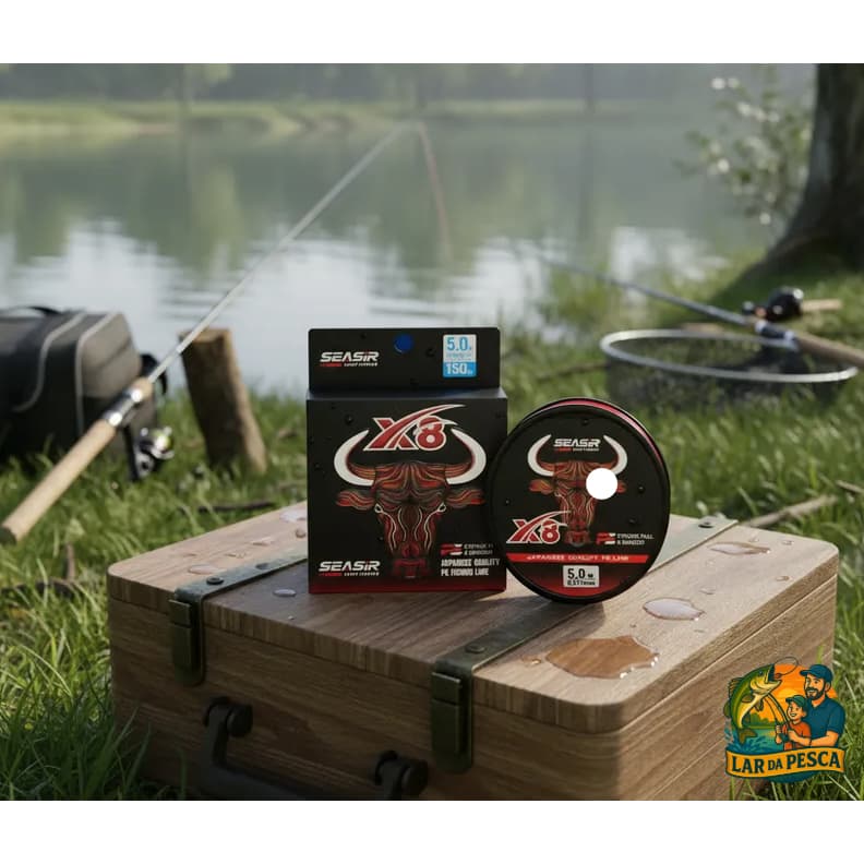Linha de Pesca Multifilamento  PE X8 Seasir  Redbull Vermelha 150m