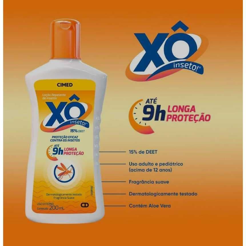 Loção Repelente Xô Inseto Cimed 200ml Mosquito Dengue Insetos