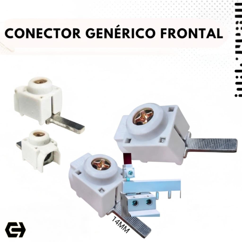 Conector Genérico Frontal 6mm 25mm Terminal P/ Disjuntor 15 Unidades