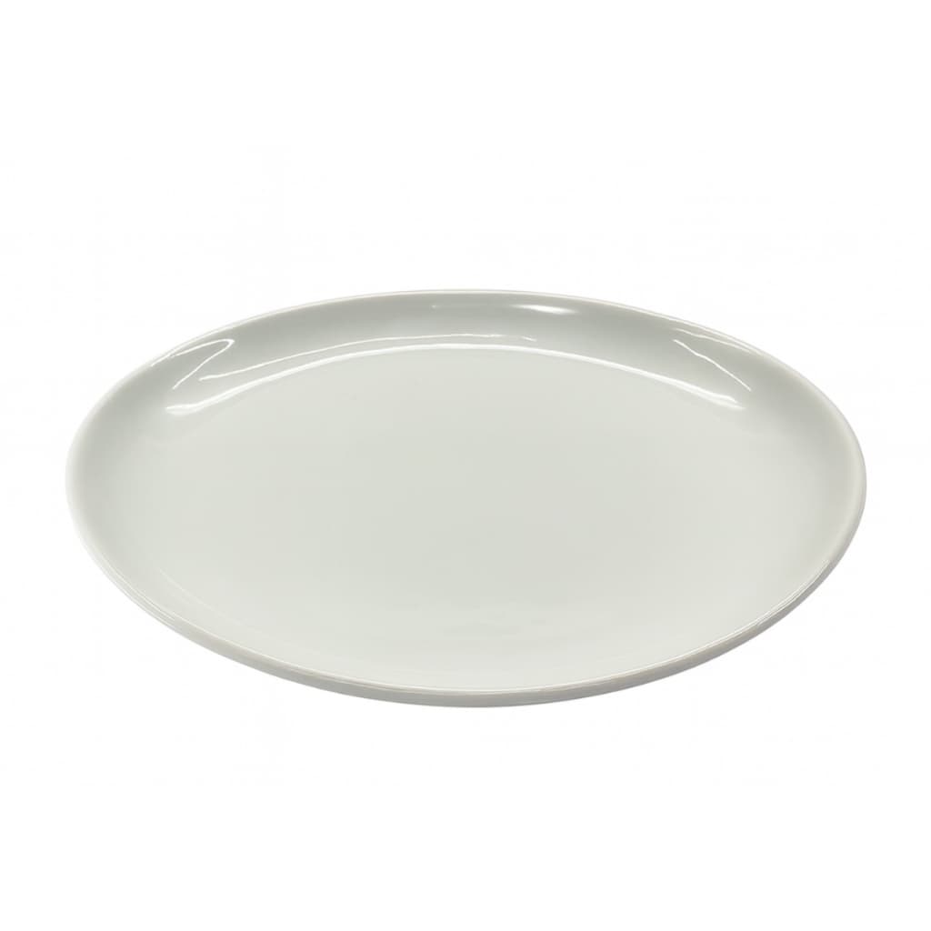 Prato Porcelana Branca Oval Segunda Linha Servir Peixes Assados e Legumes Grelhados