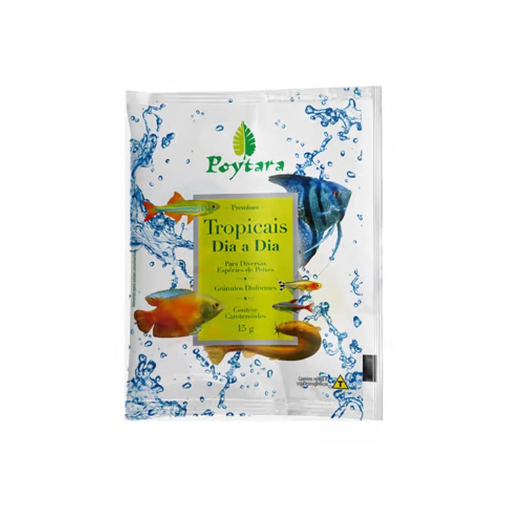 Ração Poytara Tropicais Dia A Dia Sachet 30x15G