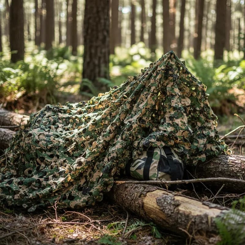 Rede De Camuflagem Grande 6x4 Para Carros Acampamento E Decoração Safo