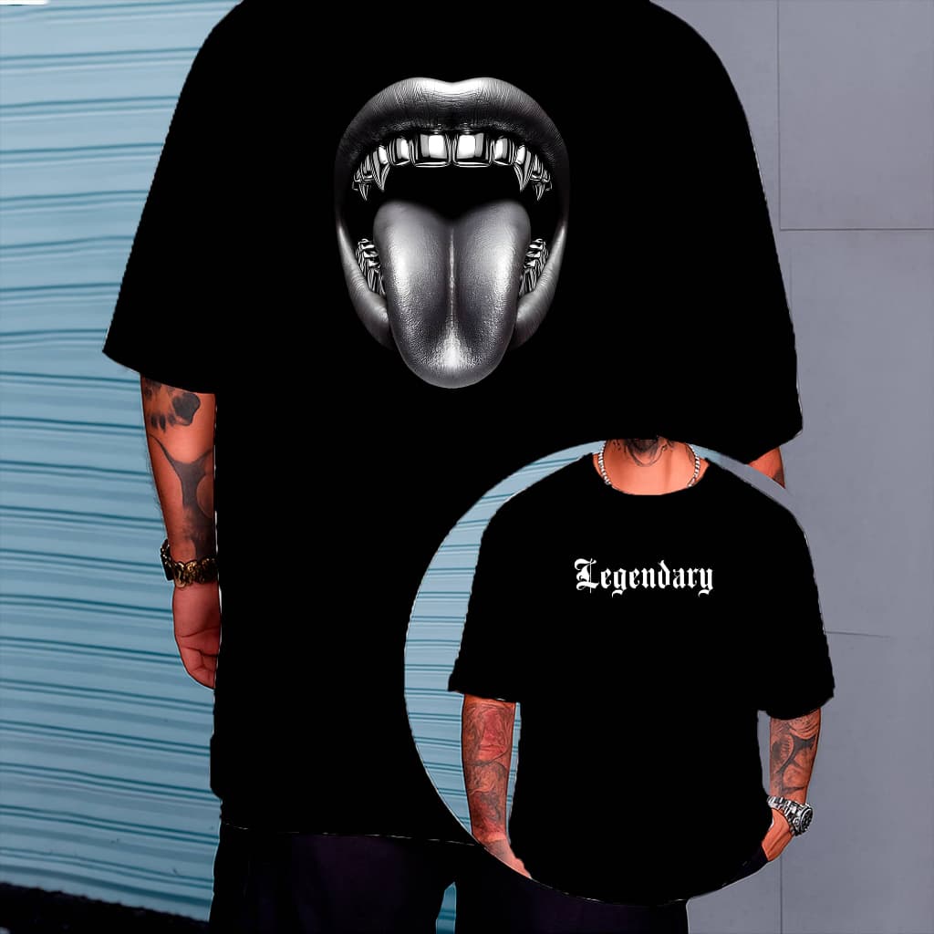Camiseta Oversized Legendary – Estilo Streetwear | Camisa Casual Masculina e Feminina