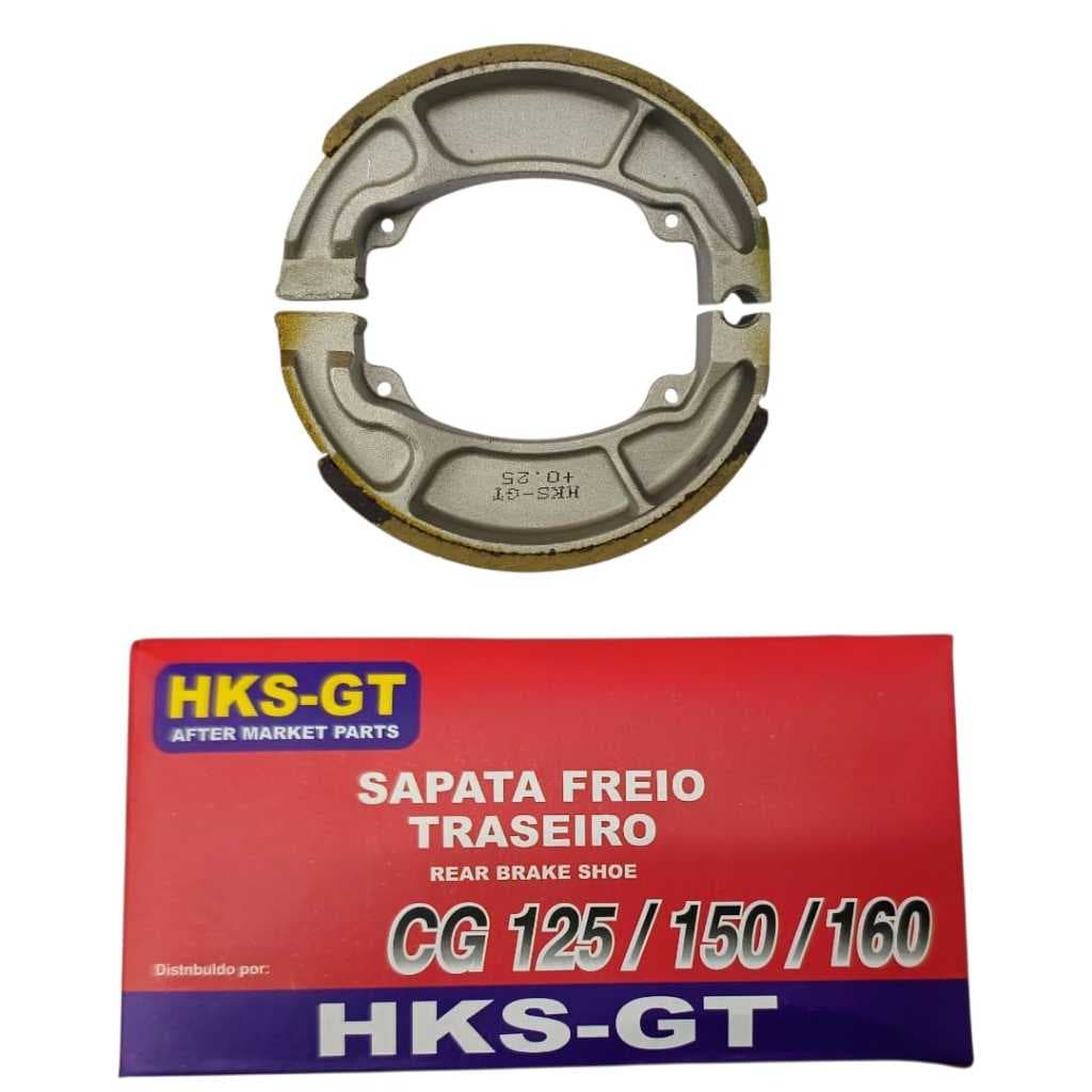 Lona de Freio SAPATA HKS 0,25 para CG 125/150 (2000 a 2015) TITAN e FAN - Frenagem Segura e Durável
