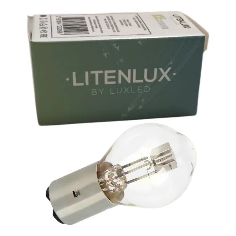 Lâmpada Farol 2 Polos B35 Ba20d Moto Shineray/Suzuki/Traxx/Sundown/Kasinski/Dafra/Bull/Liffan