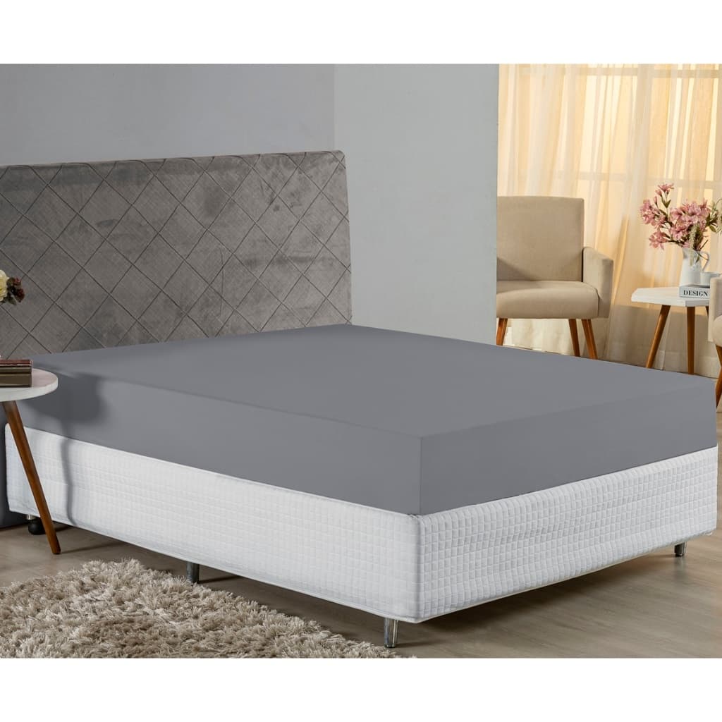 Lençol Com Elástico Avulso 400 Fios Micropercal - Cama Solteiro, Casal, Queen e King
