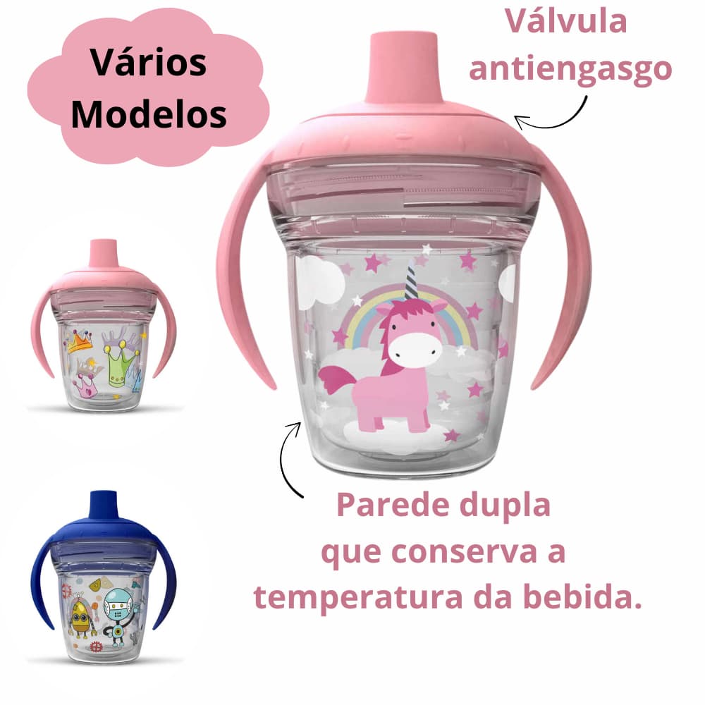 Copo de bebê Infantil de Transição Antivazamento com alça treinamento Livre BPA