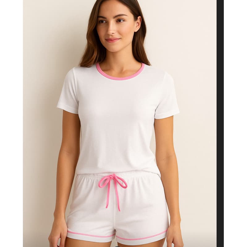 PIJAMA BABYDOL VISCOLYCRA FRESQUINHO CONFORTÁVEL PARA USO OU REVENDA SHORT COM MANGA ESCOLHA DE COR