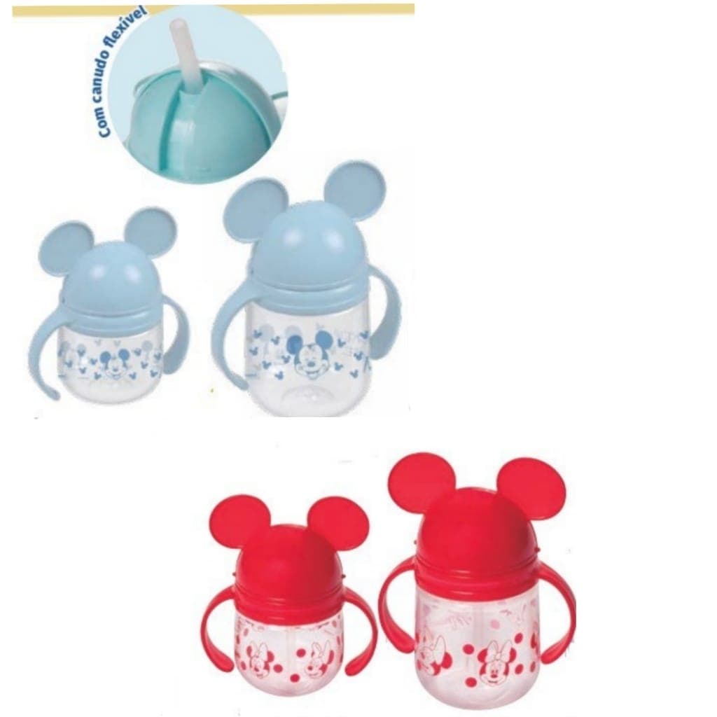kit copo Canudo Caneca Copo Treinamento Transição Canudo bebê  350 ML+ 260 ML- Copos