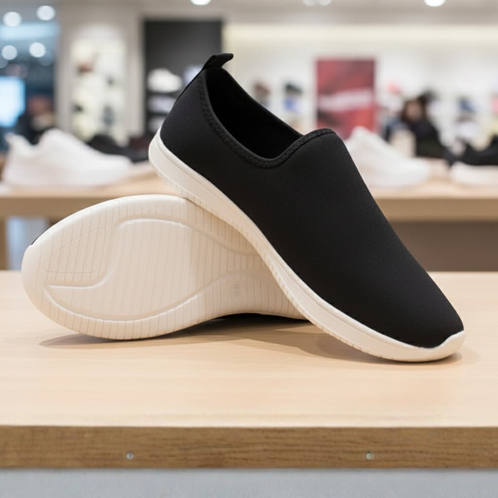 Kit 2 Tênis Meia Feminino Slip On Academia Confortável Leve Macio