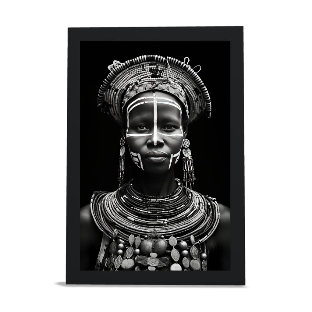 Quadro Decorativo Grande Deusa Africana quadro para Clinica Estética