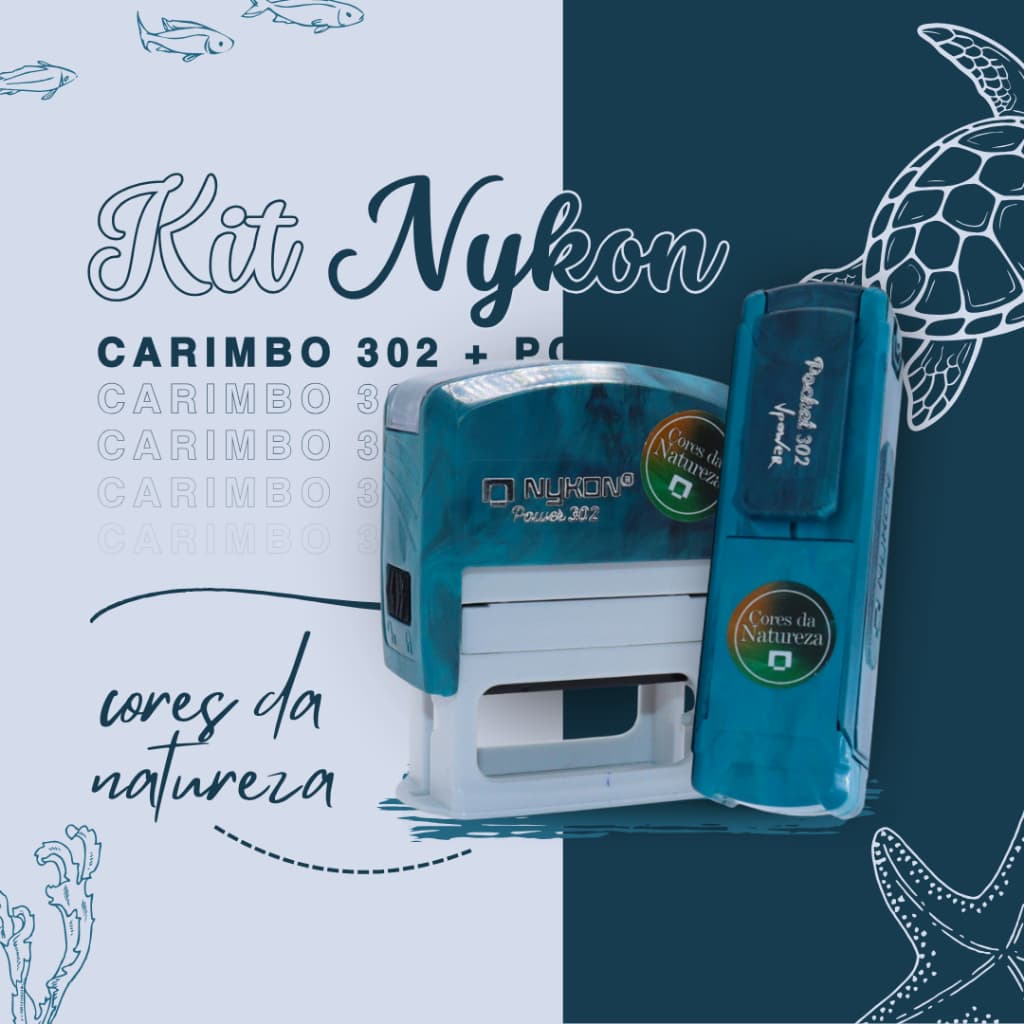 Kit Carimbo Nykon 302 + Nykon Pocket 302 VPower