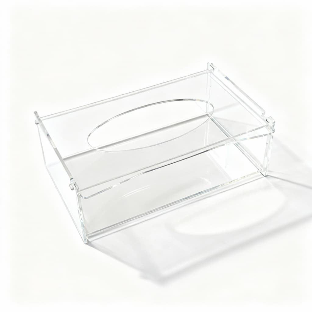 Caixa Acrílica Transparente Multiuso | Porta-Máscaras, Luvas e Lenços | Design Reforçado