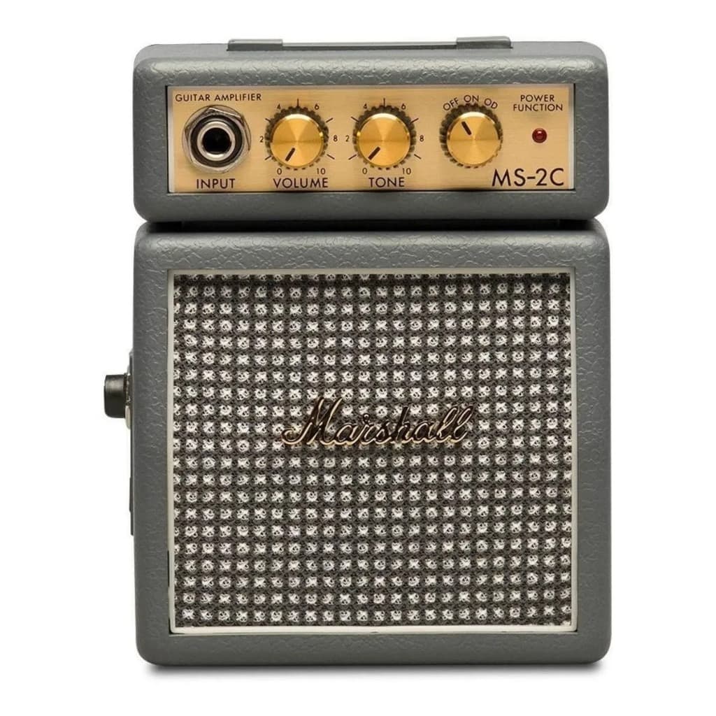 Amplificador Marshall Micro Amp Ms-2 Transistor Para Guitarra De 1w Cor Cinza-escuro
