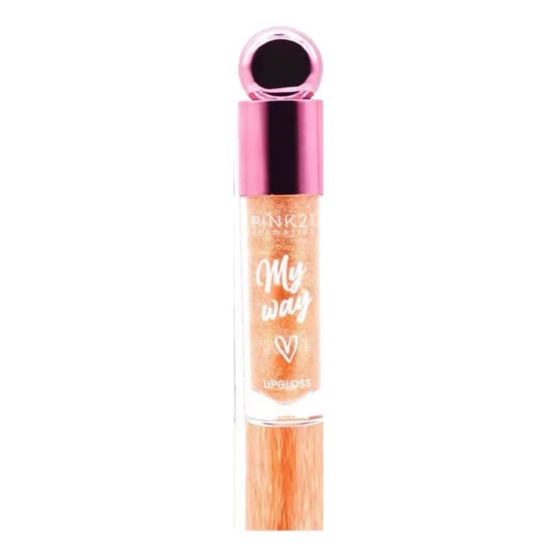 Lip Gloss My Way com Glitter e Hidratação - Pink 21 Cor 02