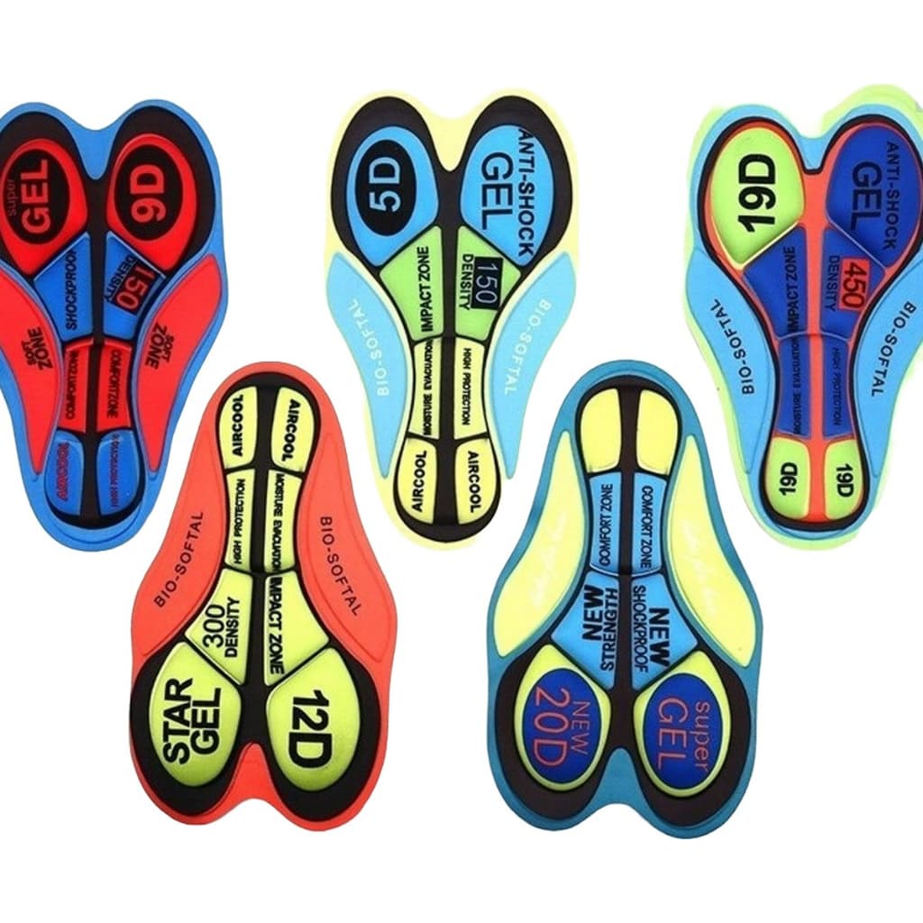 Forro Pad Ciclismo Com Gel Almofada Densidade 20D Para Short Bermuda Ciclista Masculino Feminino