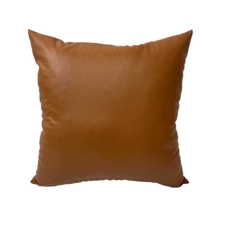 Capa de Almofada Couro Sintético Macau 60x60cm Luxo e Sofisticação Para Decoração