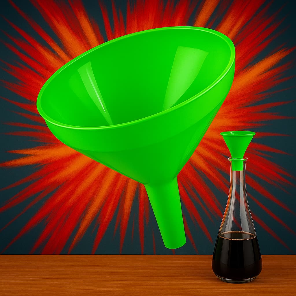 Funil de Plástico 12cm - Praticidade Essencial para o Dia a Dia Qualidades prático